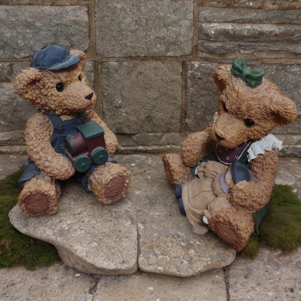 Adorably Precious Resin Teddy-Banks